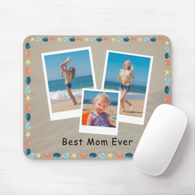 Mousepad A Melhor Mãe Personalizada, Ever Beach, Pensou 3 F (Com mouse)