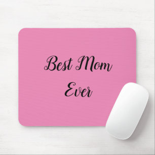 Mousepad A melhor mãe sempre escreve rosa