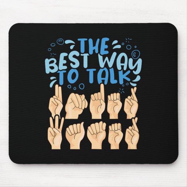Mousepad A melhor maneira de falar sobre o Sinal Americano  (Frente)
