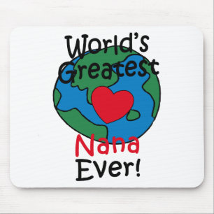 Mousepad A Melhor Nana do Mundo Coração