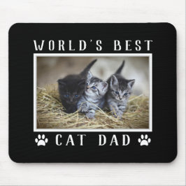 Mousepad A melhor pintura fotográfica de Pai de gato do mun