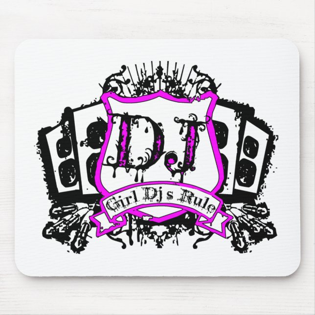 Mousepad A menina DJ Crest (Frente)