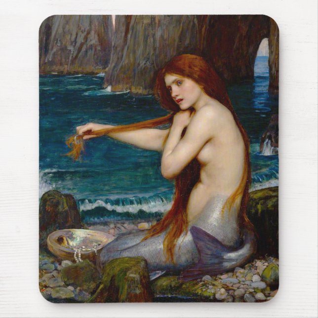Mousepad A Mermaid, c. 1900 by John Waterhouse (Frente)