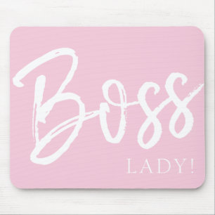 Mousepad A moderna moça da moça da moça da moda diz rosa-pi