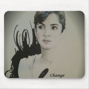 Mousepad A mudança não é um espectador Impressão de arte de