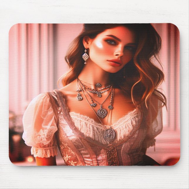 Mousepad A Mulher Bonita Laptop Desktop Tablet (Frente)