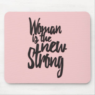 Mousepad A mulher do poder da menina é a forte novo no