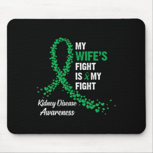 Mousepad A mulher luta contra a consciência da doença renal