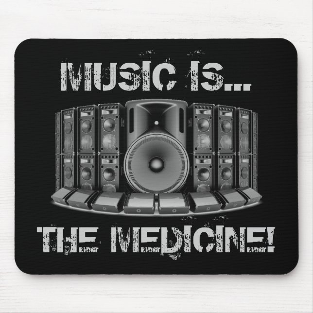 MOUSEPAD A MÚSICA É A MEDICINA! (Frente)