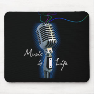 Mousepad A música é vida