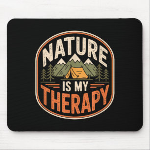 Mousepad A natureza é terapia camping aventura ao ar livre