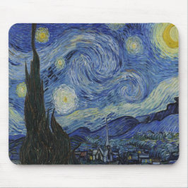 Mousepad A Noite Estrelada de Van Gogh
