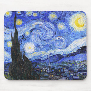 Mousepad A Noite Estrelada de Van Gogh