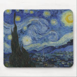 Mousepad A Noite Estrelada de Vincent van Gogh<br><div class="desc">Vincent van Gogh pintou esta obra-prima em junho de 1889,  ela é intitulada "A Noite Estrelada". Possuir um pedaço da história com este poster vintage da Guerra é Loja do Inferno.
 
  Quer mais produtos militares e históricos? 
 Check-out</div>