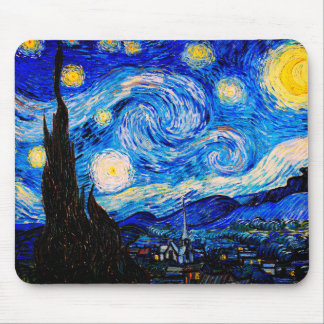 Mousepad A Noite Estrelada de Vincent Van Gogh