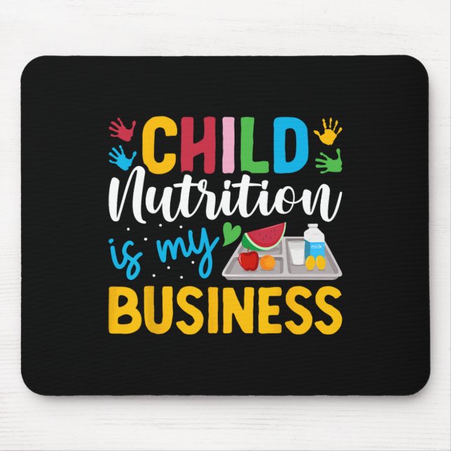 Mousepad A Nutrição Infantil é Meu Negócio Senhora Almoço E (Frente)
