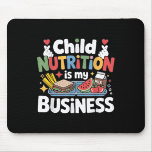 Mousepad A Nutrição Infantil É Minha Escola De Almoço De Ne