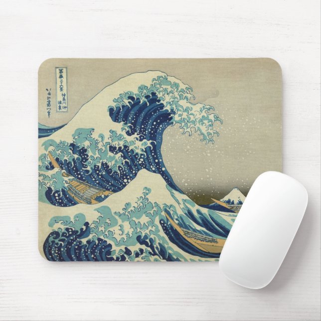 Mousepad A onda do Excelente de Kanagawa (Com mouse)