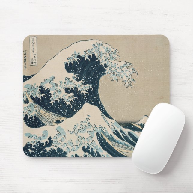 Mousepad A onda do Excelente de Kanagawa (Com mouse)