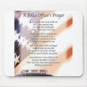 Mousepad A oração de um agente da polícia
