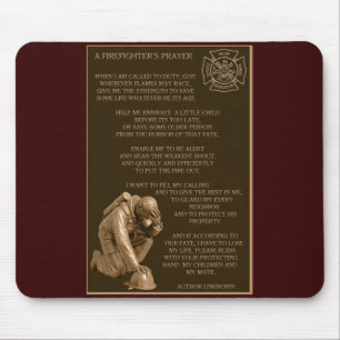 Mousepad A oração de um sapador-bombeiro