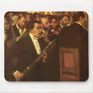 Mousepad A Orquestra de Ópera de Edgar Degas, Vintage Art