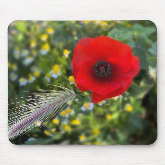 Mousepad A papoila vermelha (Frente)