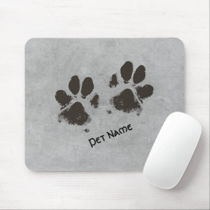 Mousepad A pata do seu animal de estimação imprime o fals