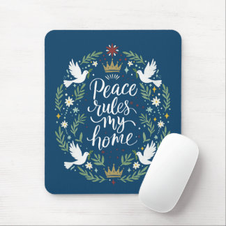 Mousepad A Paz Reina Em Minha Casa