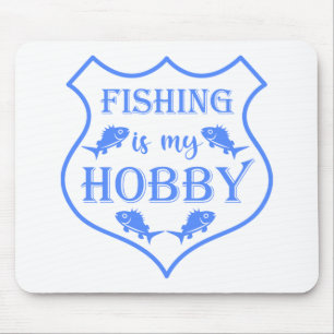 Mousepad A pesca é a minha citação do escudo hobby na crist