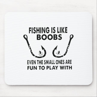 Mousepad A pesca é como o peito, mesmo os pequenos são dive