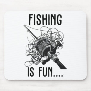 Mousepad A Pesca É Divertida Piada Ao Ar Livre Pesca Ninho