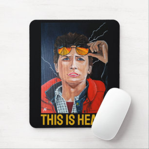 Mousepad A Pintura do Viajante no Tempo por Alfred Fox