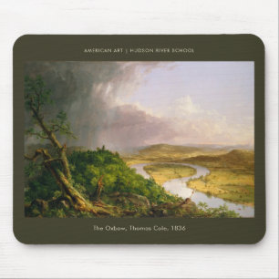 Mousepad A pintura em paisagem da arte do Oxbow Thomas Cole