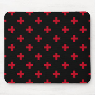 Mousepad A polca vermelha cruza a preto