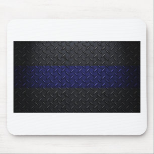 Mousepad A polícia dilui a placa do diamante de Blue Line