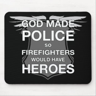 Mousepad A polícia feita deus assim que os