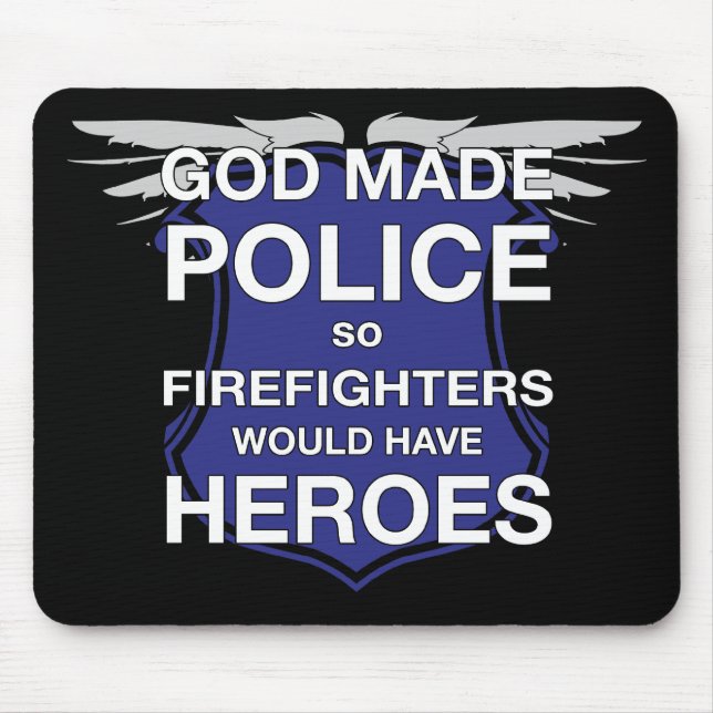 Mousepad A polícia feita deus assim que os (Frente)