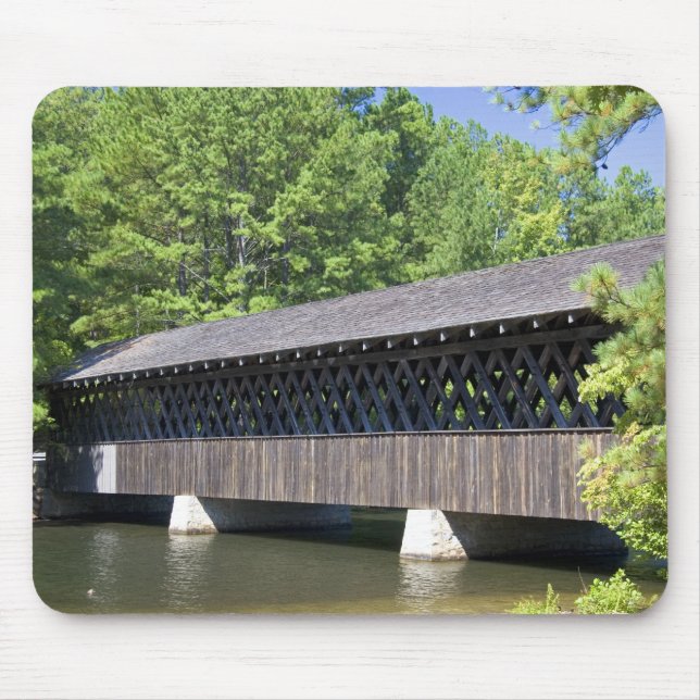 Mousepad A Ponte Cobierta Stone Mountain em Stone (Frente)