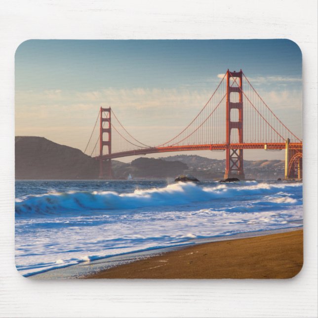 Mousepad A ponte da porta do Ouro de Baker Beach (Frente)