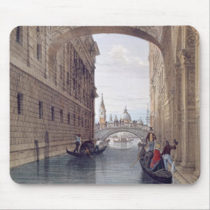Mousepad A ponte dos suspiros, Veneza, gravada por Lefevre