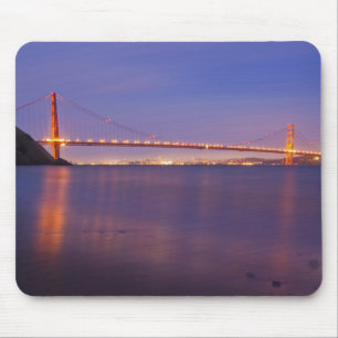 Mousepad A Ponte Golden Gate ao anoitecer a partir de Kirby