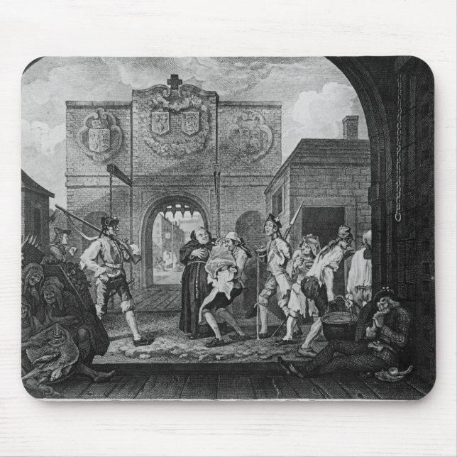 Mousepad A porta de Calais, ou O a carne assada (Frente)