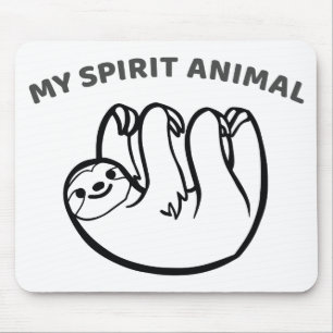 Mousepad A preguiça é meu animal do espírito