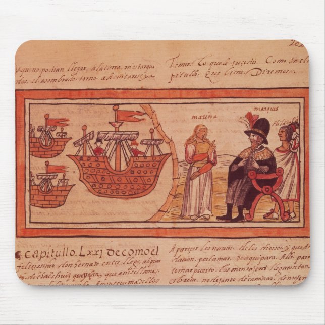 Mousepad A princesa indiana Malinche ou Dona Porto (Frente)