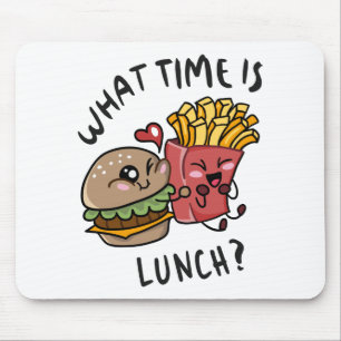 Mousepad A que horas é o almoço