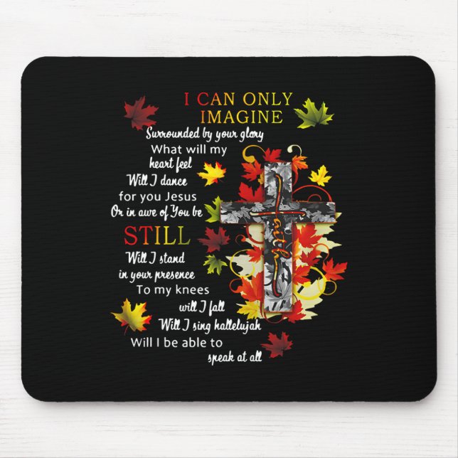 Mousepad A Queda Deixa Jesus Cruzar, Eu Imagino Que O Crist (Frente)
