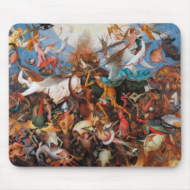 Mousepad A queda dos anjos rebeldes, Pieter Bruegel (Frente)