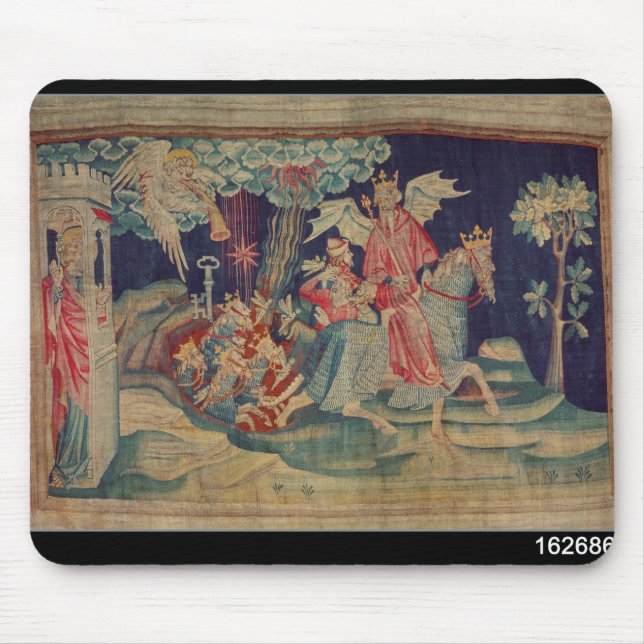 Mousepad A quinta trombeta e os locustídeo (Frente)