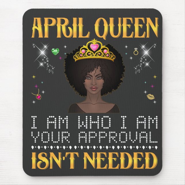 Mousepad a rainha de abril, sou quem sou a sua aprovadora n (Frente)